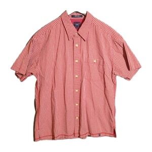 Vintage‎ Tommy Jeans Shirt Men's Large Red Gingham Check 90s Y2K Made in Macao